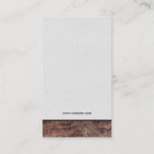 Wine Bottl | Holzschnitt Visitenkarte (Rückseite)