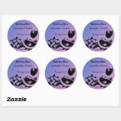 Wine Bottle Corks Sketch Custom Wedding Wine Label Runder Aufkleber (Blatt)