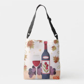 Wine Bottle Crossbody Bag Tragetaschen Mit Langen Trägern (Rückseite)