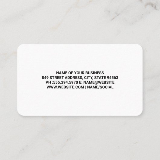 Wine Bottle | Gold Pattern Visitenkarte (Rückseite)