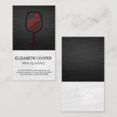 Wine Bottle Logo | Tastings  Visitenkarte (Vorne/Hinten)
