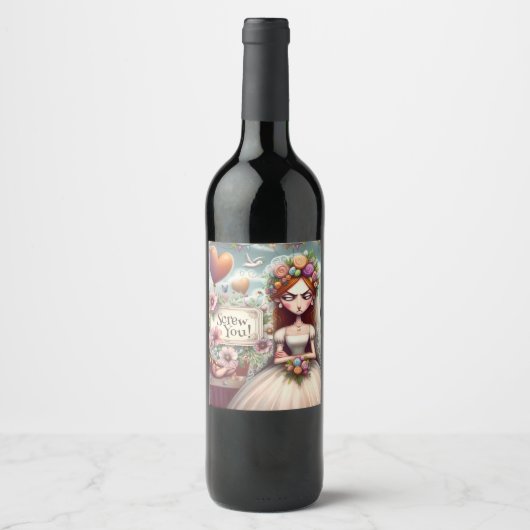 Wine bottle sticker weinetikett (Vorderseite)