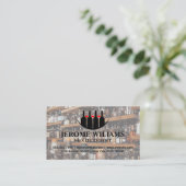 Wine Bottles Logo | Mixologist Visitenkarte (Stehend Vorderseite)