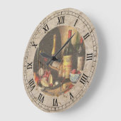 Wine Bottles Wall Clock Große Wanduhr (Winkel)