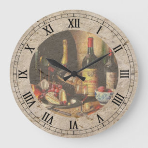 Wine Bottles Wall Clock Große Wanduhr