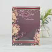 Wine Celebration Invitation Einladung (Stehend Vorderseite)