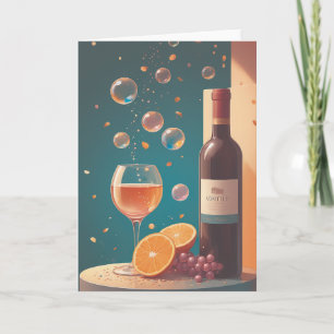 Wine Cellar Birthday Shine Karte