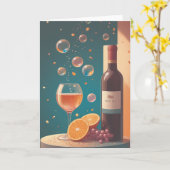 Wine Cellar Birthday Shine Karte (Gelbe Blume)