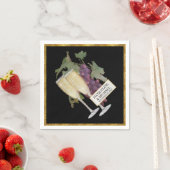 Wine Champagne Bridal Empfang Deco Serviette (Beispiel)