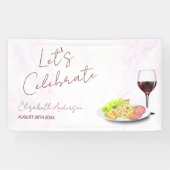 Wine & Charcuterie Bridal Shower Banner (Horizontal)