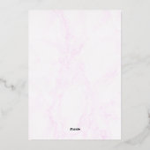 Wine & Charcuterie Bridal Shower Folieneinladung (Rückseite)