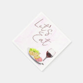 Wine & Charcuterie Bridal Shower Serviette (Ecke)