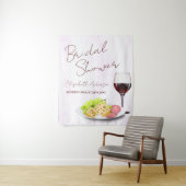 Wine & Charcuterie Bridal Shower Wandteppich (Beispiel)