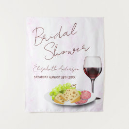 Wine & Charcuterie Bridal Shower Wandteppich