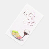 Wine & Charcuterie Engagement Party Serviette (Ecke)