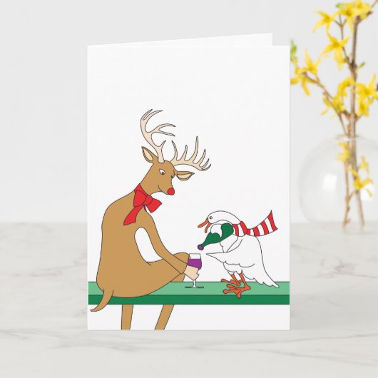 Wine Cheer Card Karte (Gelbe Blume)