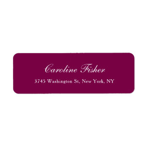 Wine Classical Handwriting Schlicht Simple Mailing