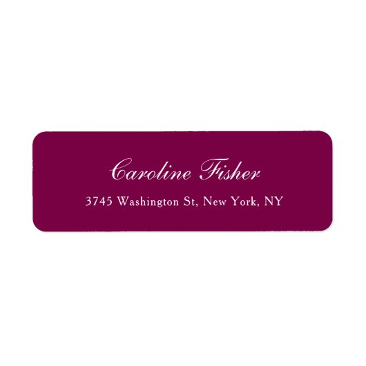 Wine Classical Handwriting Schlicht Simple Mailing (Vorne)