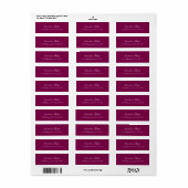 Wine Classical Handwriting Schlicht Simple Mailing (Vorne)