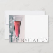 Wine Cocktail Party Einladung Vip Minimalismus (Vorderseite)
