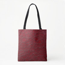 Wine Color Cracked Leather Look