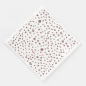 Wine Confetti Wasserfarbe Dots Papier Napkin Serviette (Ecke)
