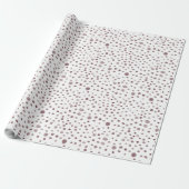 Wine Confetti Watercolor Dots Wrapping Paper Geschenkpapier (Ungerollt)