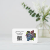 Wine Consultant Custom QR Visitenkarte (Stehend Vorderseite)