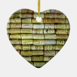 Wine Cork Collage Keramikornament