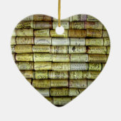 Wine Cork Collage Keramikornament (Hinten)