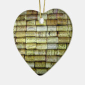 Wine Cork Collage Keramikornament (Links)