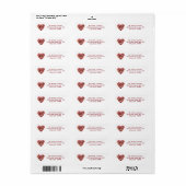 Wine Cork Heart Address Labels (Vorne)