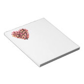 Wine Cork Heart Notepad Notizblock (angewinkelt)