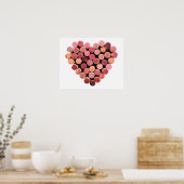 Wine Cork Heart Poster (Küche)