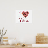 Wine Cork Heart Poster (Küche)
