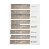 Wine Cork Heart Return Address Label (Bogen)