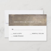 Wine Cork Heart RSVP Card (Rückseite)