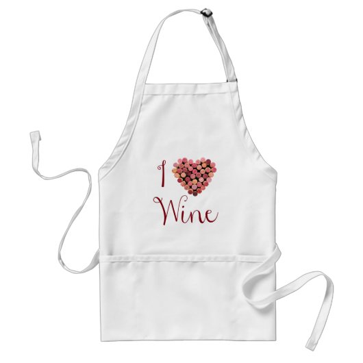 Wine Cork Heart Schürze (Vorne)