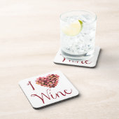 Wine Cork Heart Untersetzer (Rechte Seite)