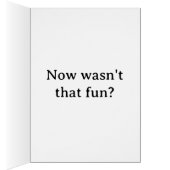 Wine Cork Humor Greeting Card (Innen (Rechts))