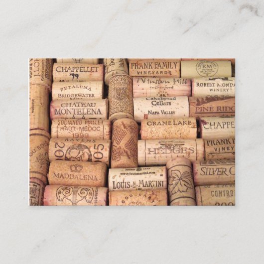 Wine Cork Mat Visitenkarte (Vorderseite)
