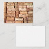 Wine Cork Mat Visitenkarte (Vorne/Hinten)