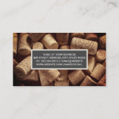 Wine Cork Piles | Wein Visitenkarte (Rückseite)