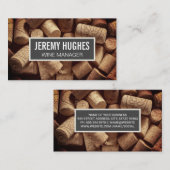 Wine Cork Piles | Wein Visitenkarte (Vorne/Hinten)