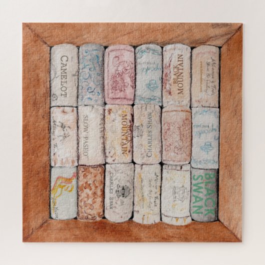 Wine Cork Trivet Puzzle (Horizontal)