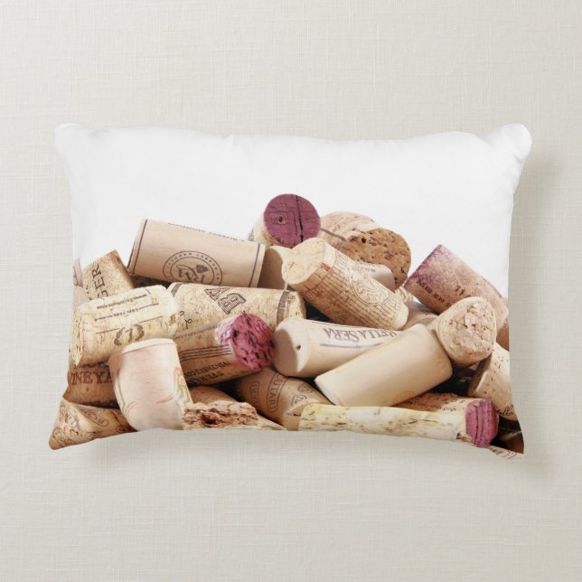 Wine Corks Accent Pillow Dekokissen (Rückseite)