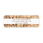 Wine Corks Address Labels (Vorne)