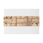 Wine Corks Belly Bands Einladungsbanderole (Rückseitenbeispiel)