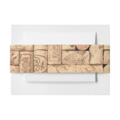 Wine Corks Belly Bands Einladungsbanderole (Vorderseite Beispiel)