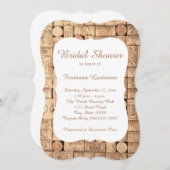 Wine Corks Bridal Dusche Einladungen (Vorne/Hinten)